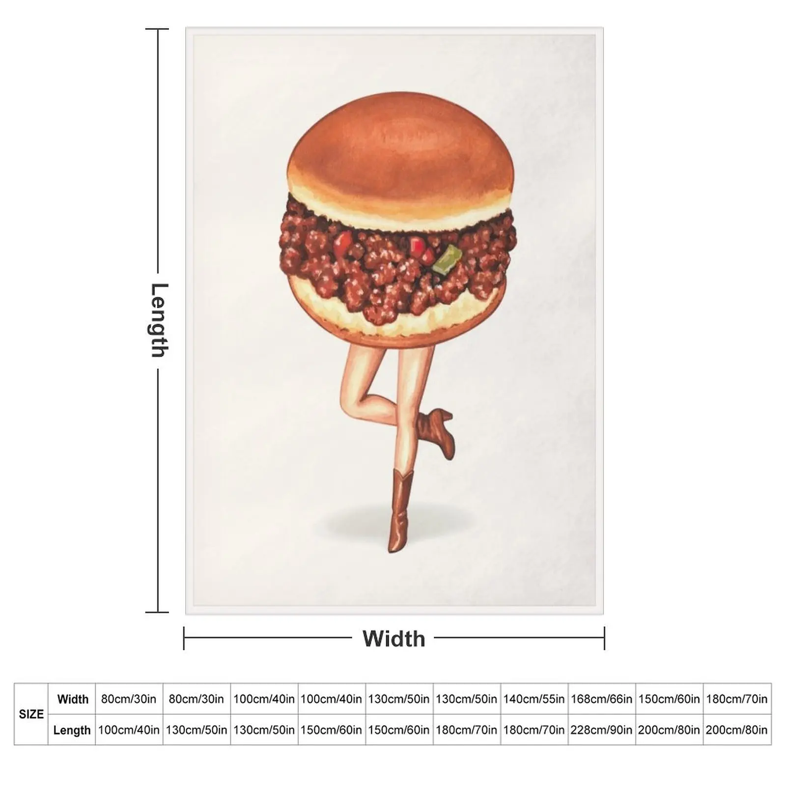Sloppy Joe Pin-Up Throw Blanket couch cozy soft plush fuzzy picnic outdoor blanket
