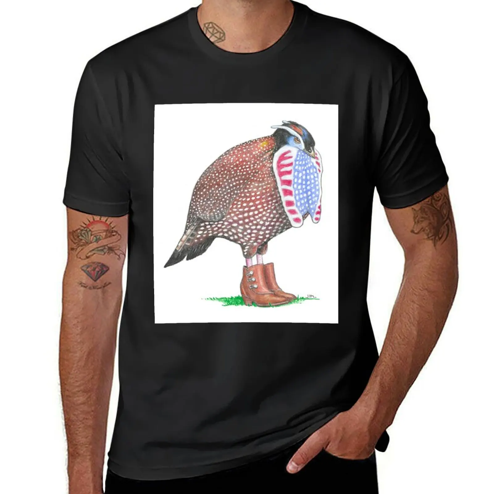 

Temminck’s Tragopan in Victorian Button Boots T-Shirt blacks sweat oversized t shirts for men