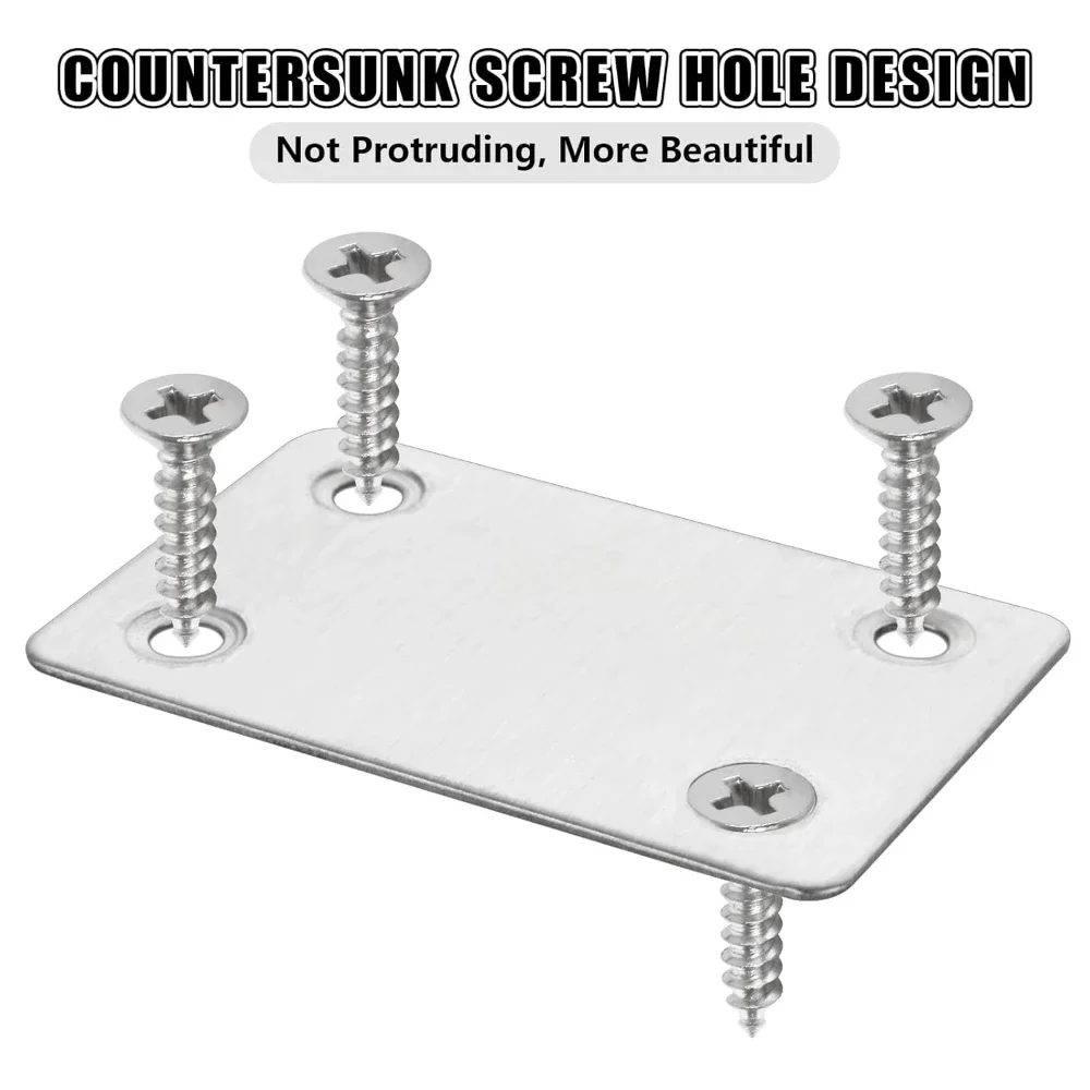 Stainless Steel Right Angle Corner Brackets Furniture Repair Connector Wood Shelves Cbinets Mending Plates Fixing Corner Brace