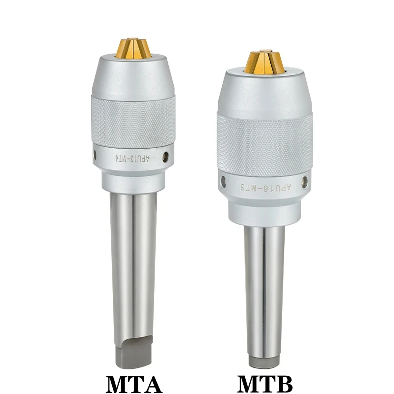 MT2 MT3 MT4 MT5 Straight Shank C20 C25 C32 R8 Tool Holder APU13 APU16 CNC Integrated Self-tightening Three-jaw Drill Chuck