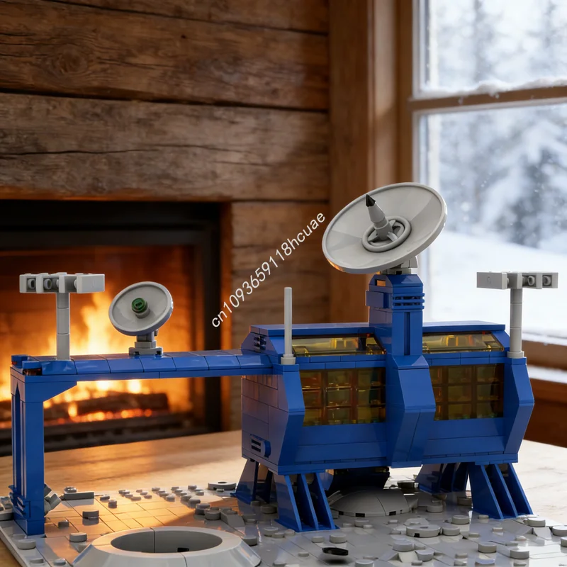 

900 деталей MOC: Классический космический командный центр — конструктор, развивающая игрушка, идея для творчества, рождественский подарок