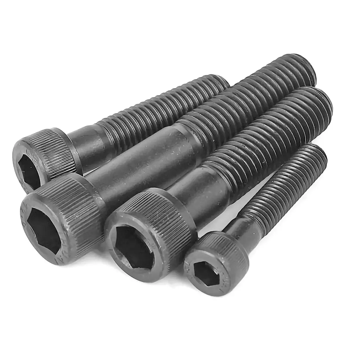 Black M3 M4 M5 M6 M8 Metric Thread Carbon Steel Grade 12.9 Steel DIN912 Hexagon Hex Socket Head Cap Allen Bolt Screws