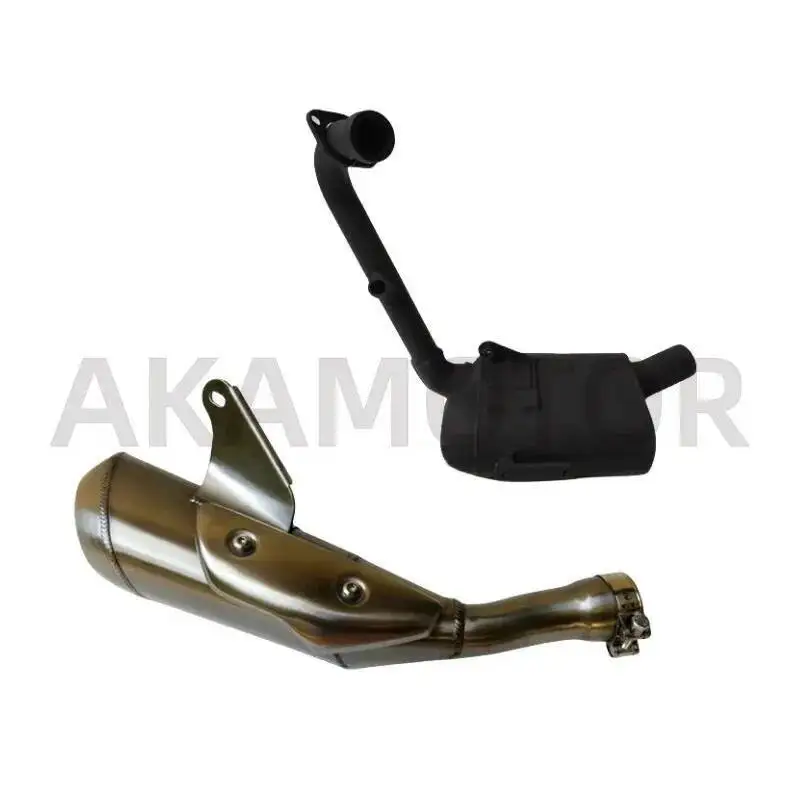 

Muffler Exhaust Pipe Front / Rear Section For Loncin Voge Lx300-6c 300ac