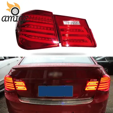 Chevrolet Cruze 용 자동차 LED 미등 테일 라이트 2009 2010 2011 2012 후면 안개 램프 브레이크 라이트 역방향 회전 신호
