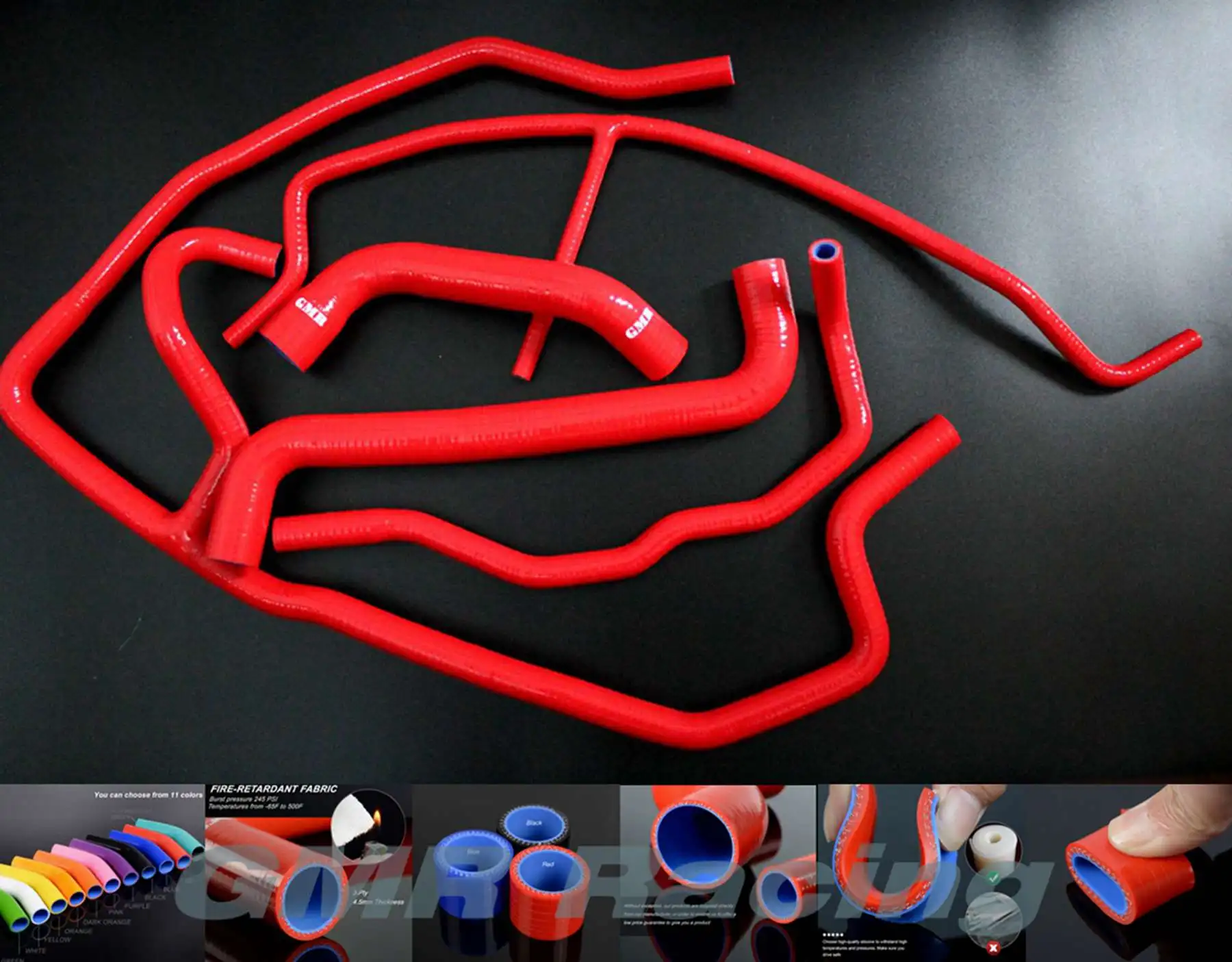 Silicone Radiator Heater Hose Coolant Hose Kit For Chevy 2006 2007 2008 Corvette Z06 7.0L V8 RED BLUE BLACK