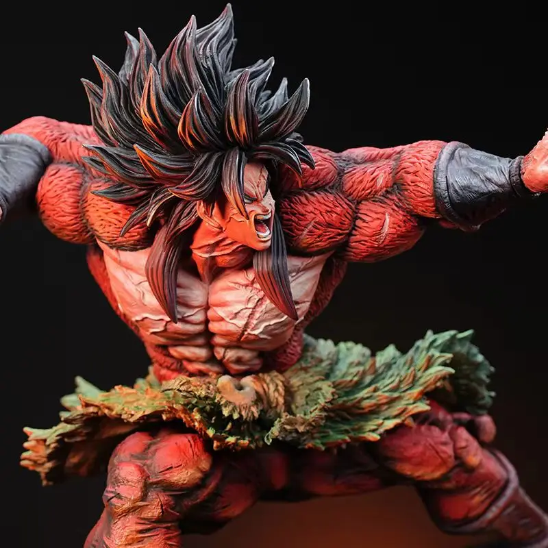 Figurka Dragon Ball Broli Super Saiyan 28cm Ręcznie Robiona Model Postaci Animacyjnej Statuetka Kolekcjonerska Dekoracja na Biurko Prezent