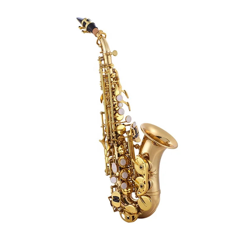 

SEASOUND OEM High Quality Cheap BB Tone Soprano Saxophone Lacquer Curve Brass Body JYSS100