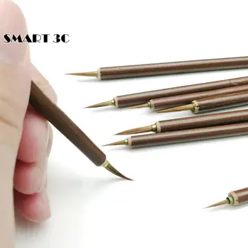 3 teile/satz Metall Wiesel Haar Pinsel Stift Haken Linie Malen Pinsel Chinesische Kalligraphie Pinsel Kunst Ölgemälde Pinsel