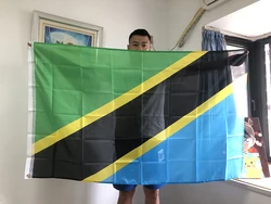 SKY FLAG Tanzania flag 90*150cm polyester Hanging Tanzania National flag Banner for decorate