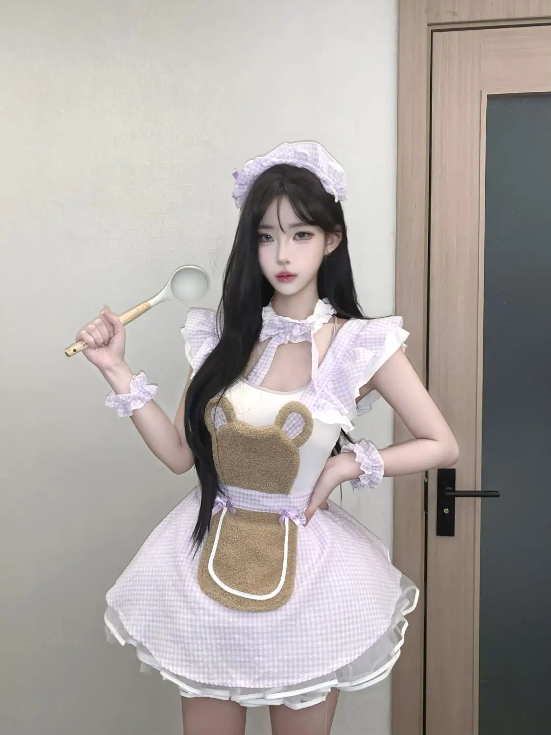 Original Sexy Maid Cosplay Dr Set Pure Desire Kitchen Girl Lace Trim Sweet Lolita Outfit for Women 8-25 Years Old Summer 2026