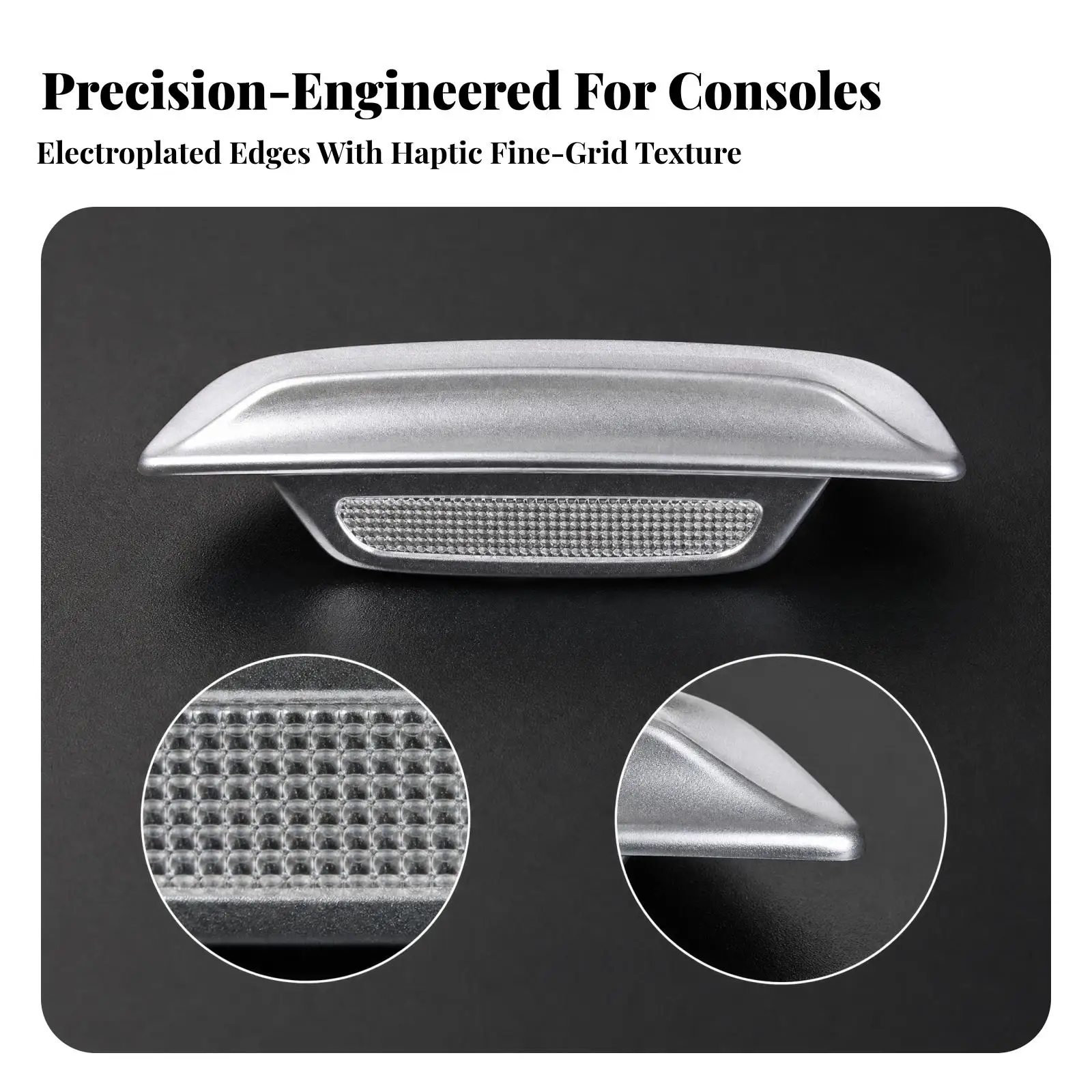 German-Engineered Vehicle Luxury Sedan W214 Center Armrest Trim Silver-Finish for Auto Repair Technicians, Cabin Refurbishment |
