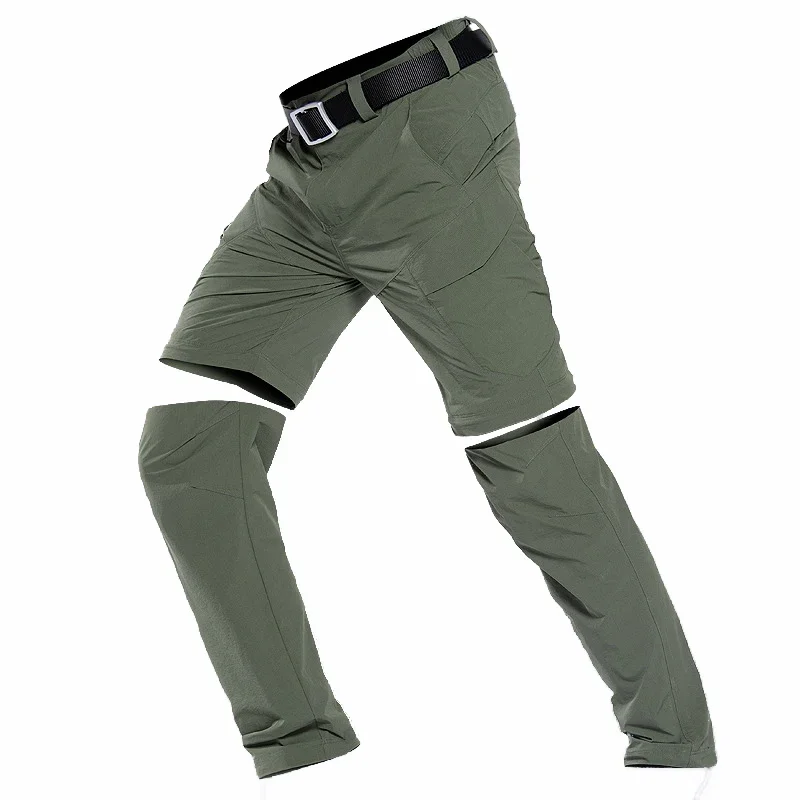 

Hiking Pants Men Outdoor Sports Camping Hunting Fishing Detachable Quick Drying Trousers Military Tactical Uniform Work