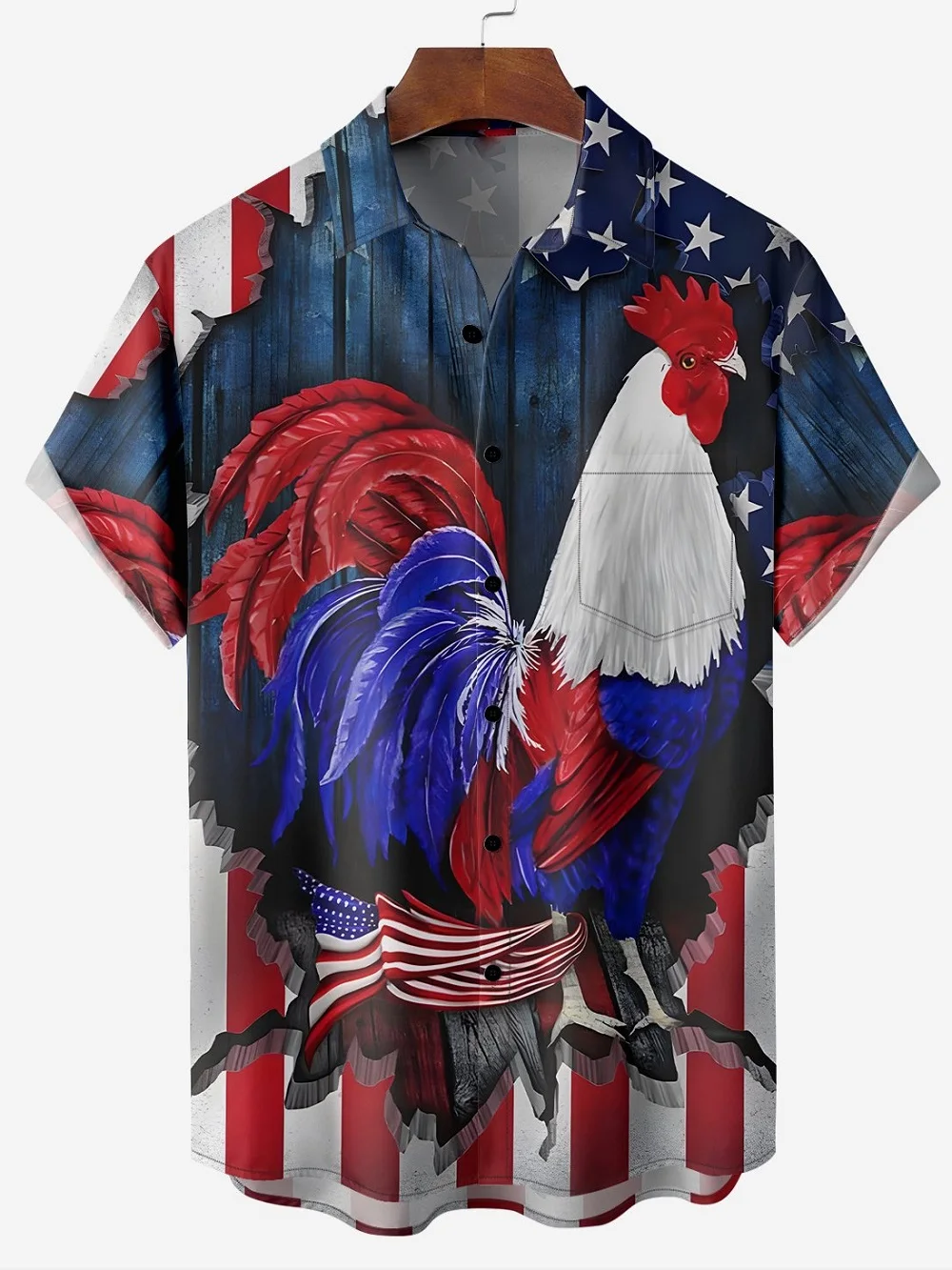 Vintage Men's Shirt Summer Casual Fashion Short Sleeved Shirt Loose Breathable Hawaiian Shirt Man Casual Men's Clothing Tops
