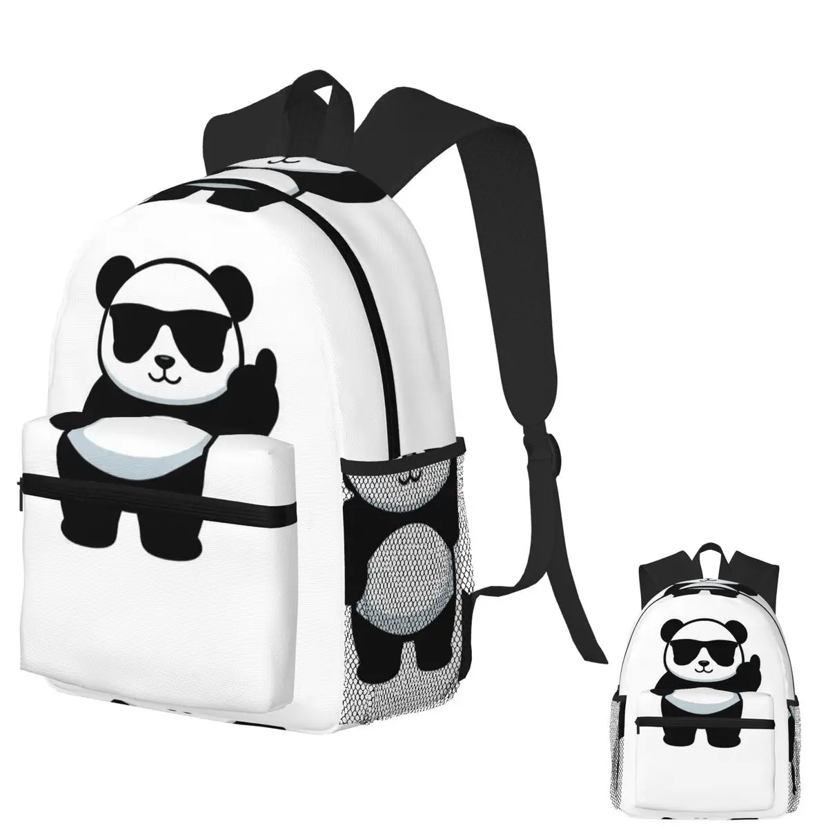 

Sassy Attitude Unbothered Panda Student Backpack School Bag Hiking Travel Daypack for Boys Girls Fashion Bookbag Shoulder Bags