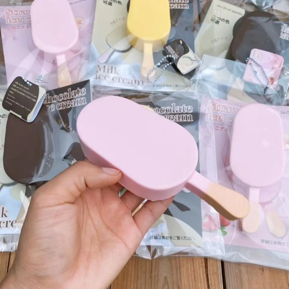 Jouets à presser à évent Super doux, Popsicle au lait à rebond lent, jouet à pincer, Popsicle aux fraises créatif