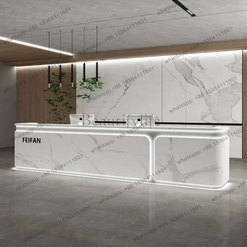 ld33Executive Aesthetic Reception Desks Simple Company Best Desks Modern Luxury Salon Industrial Escritorio Commercial Furniture