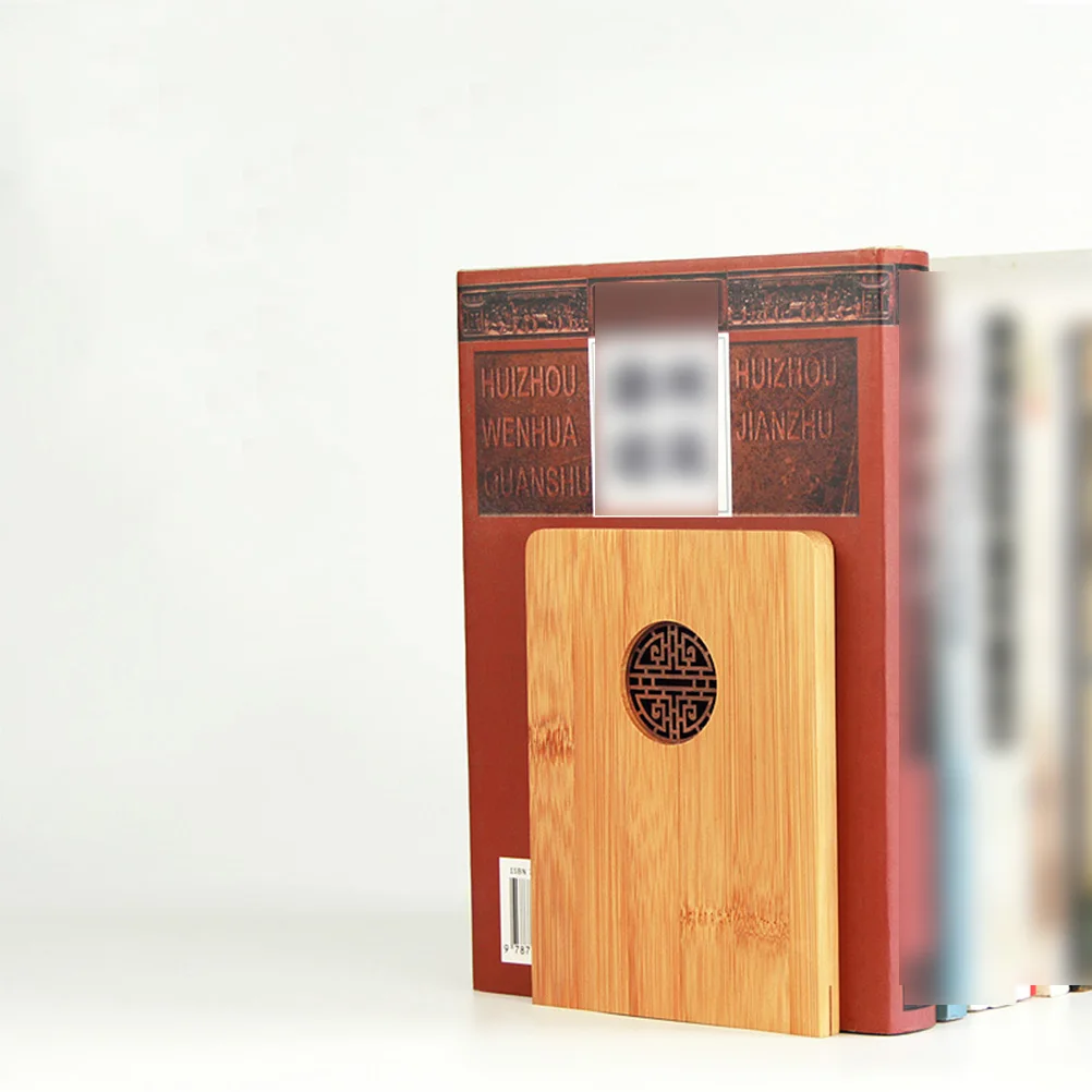 

Wooden Bookends Shelf Holder Storage Retro Bookshelf Organizer Organizer Book Stands Book Folders Bookends Folder