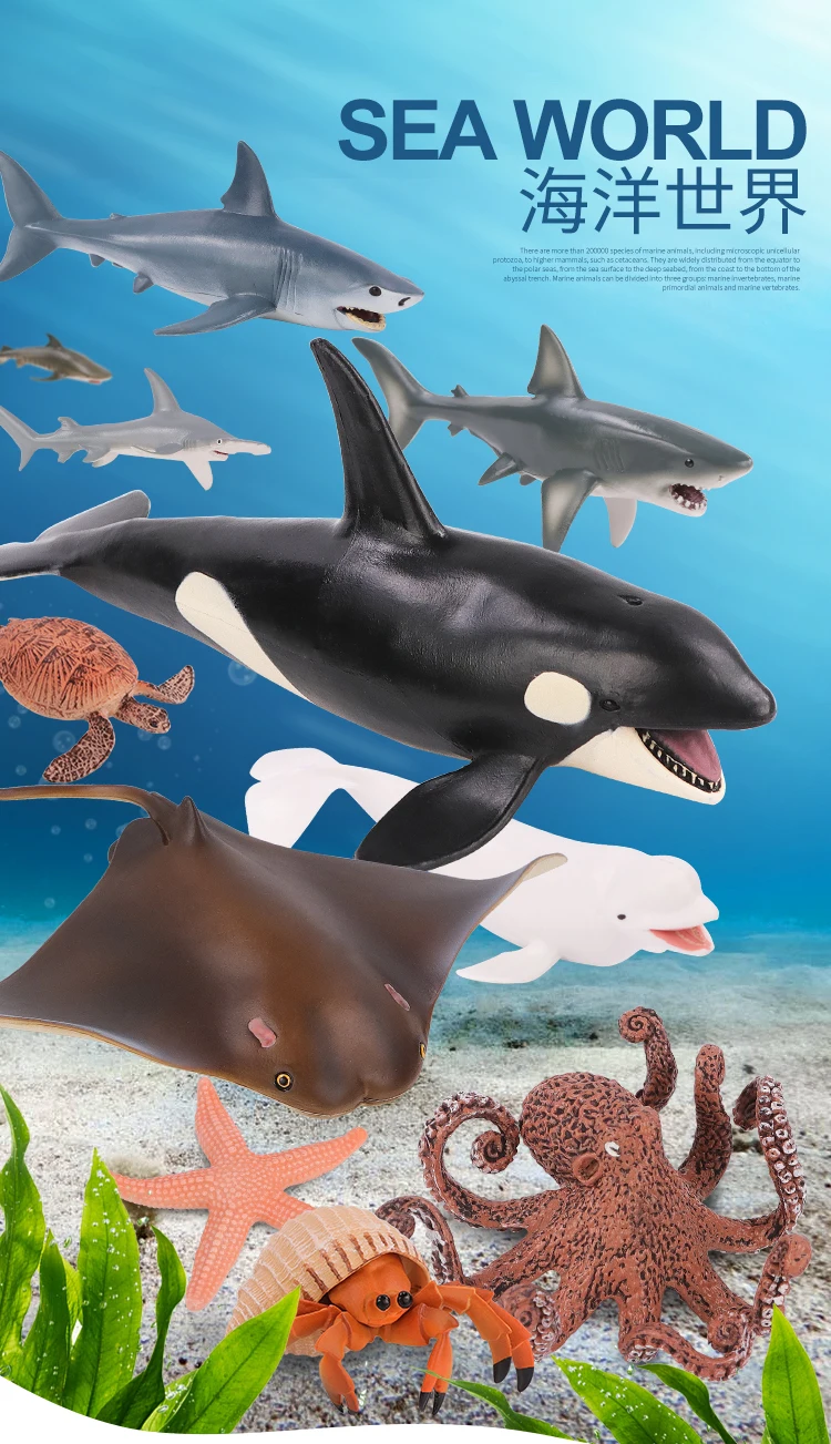 Sea Life Underwater World PVC  - Aquarium Marine World ulasan dan harga