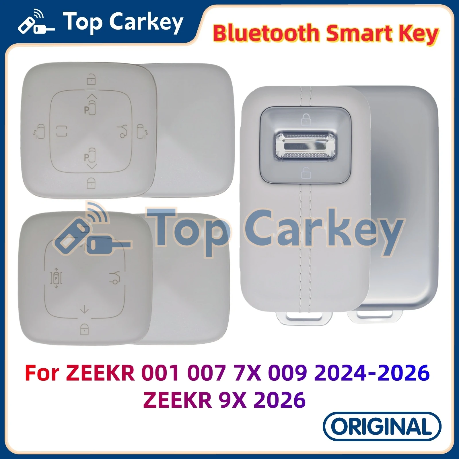 

TopCarkey Original Bluetooth Smart Remote Key for GEELY ZEEKR 001 007 7X 009 2024 2025 2026 ZEEKR 9X 2026 Car Bluetooth Key