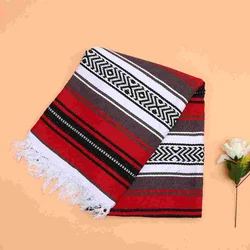 Mexican Yoga Tablecloth Hand Woven Nira Throw Decorative Throw Beach Blankets For Sand for Bedroom Sofa Car Camping Decorative