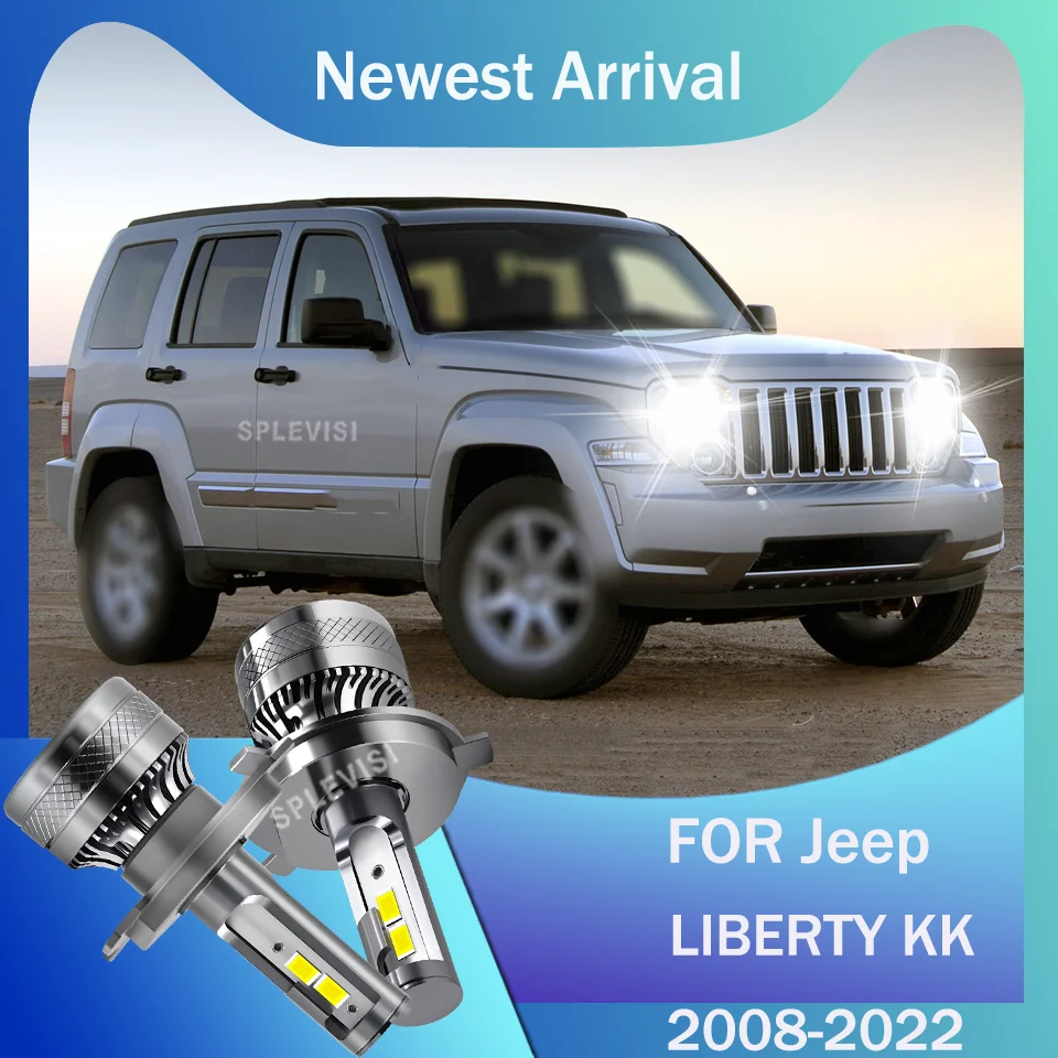 Eco-Friendly LED Headlight 200W For Jeep LIBERTY KK 2008 2009 2010 2011 2012 2013 2014 2015 2016 2017 2018 2019 2020 2021 2022