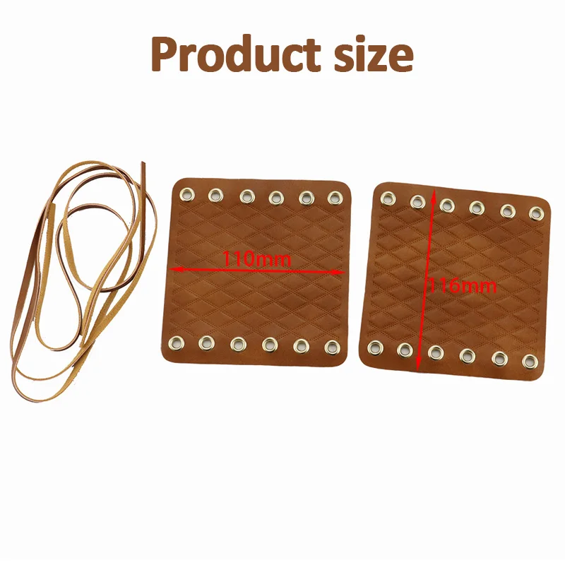 2pcs Motorcycle Handlebar Covers Retro Universal Leather Handle Cover Decoration Non-slip Adjustable