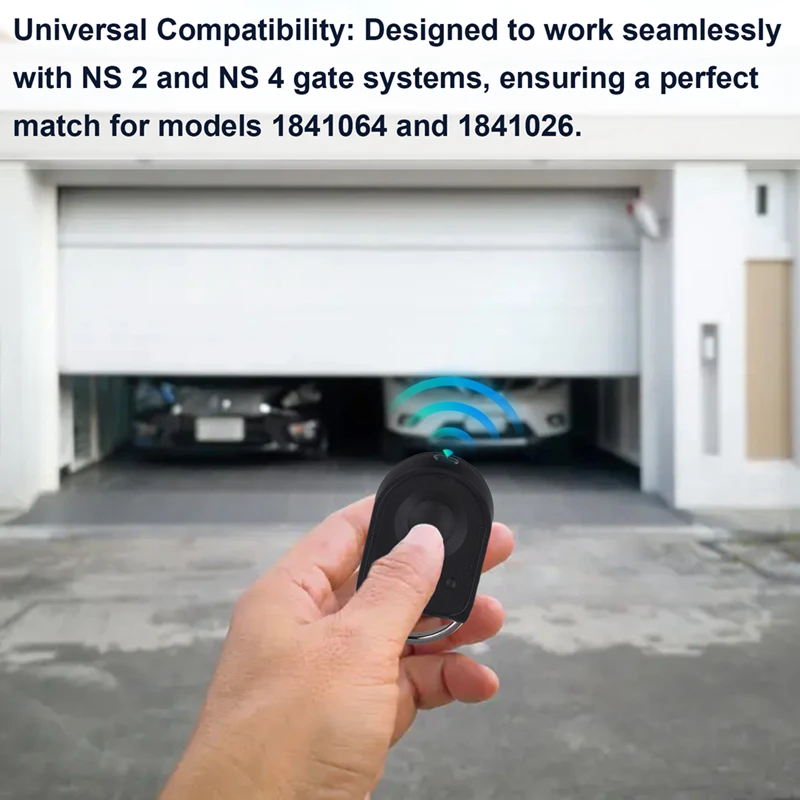 Telecomando per garage per modelli NS 2 / NS 4 1841064   / 1841026   Trasmettitore manuale per apertura garage Rolling Code 433,42 Mhz