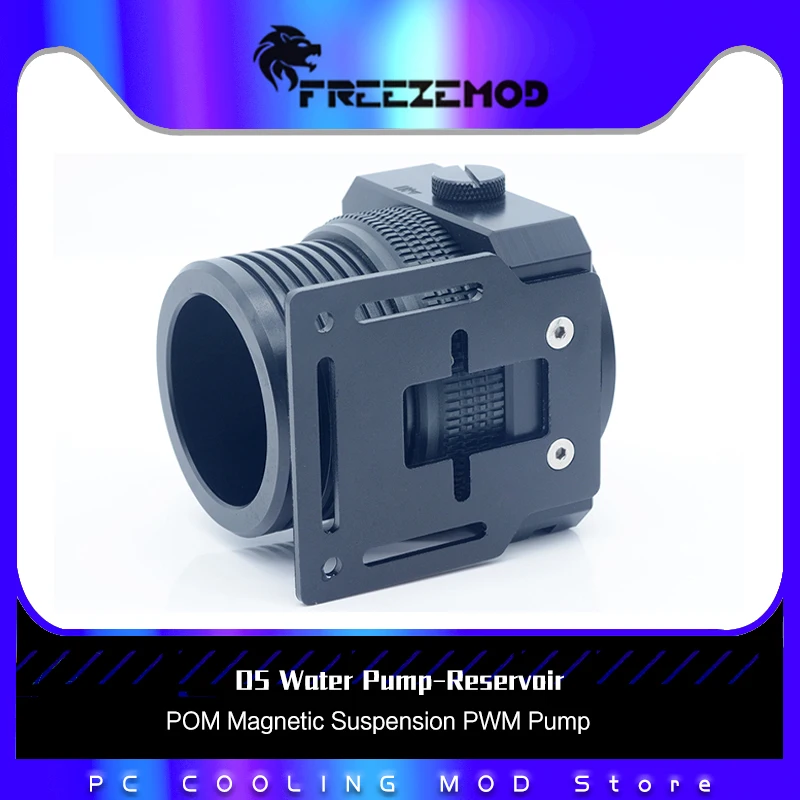 

FREEZEMOD PC Water Cooling D5 Pump DOMESTIC 1200L-1300L/H Metal Armor Set POM Magnetic Suspension PWM Pump,PU-GPD5