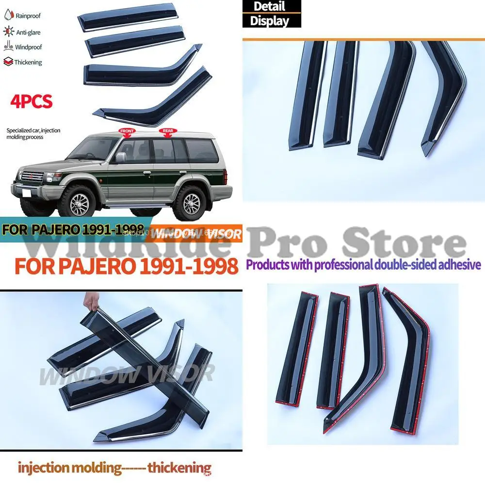 

1 set For Mitsubishi Pajero V31 V32 V33 Rain Visor Window Visor 1991 1998