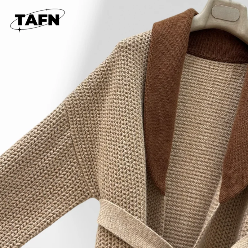 Cárdigan de cachemira retro 2025 para mujer: diseño elegante para comodidad informal Estilo vintage y calidez acogedora para uso diario AG3101