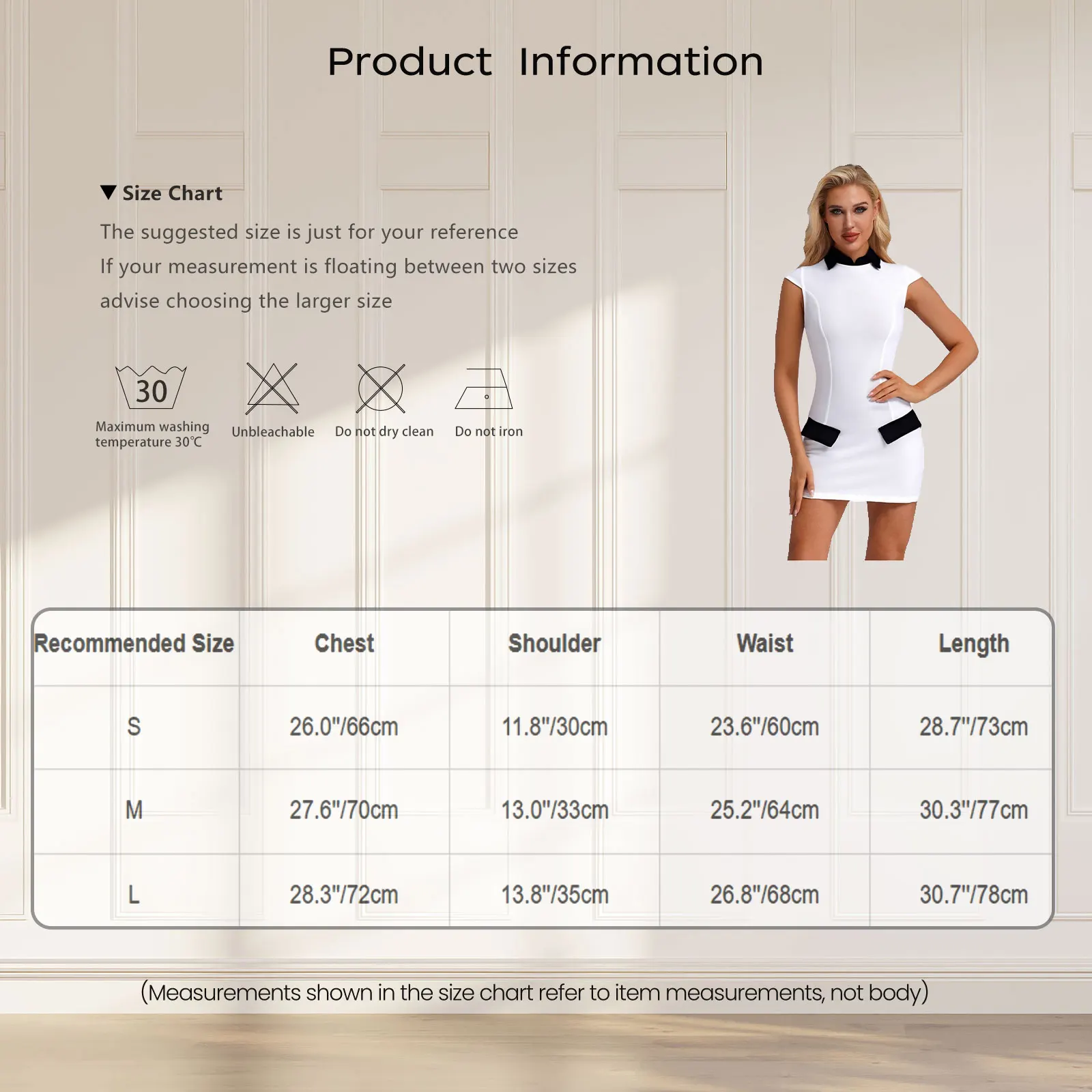 Womens Slim Fit Bodycon Mini Dress Contrast Color Lapel And Decorative Flap Cap Sleeve Back Zip Short Dress Office Party Costume