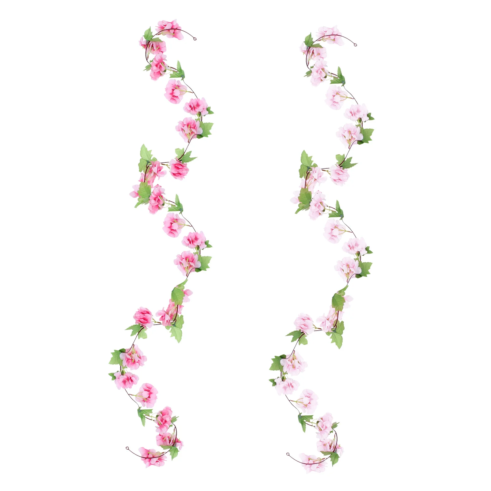 

2Pcs Artificial Cherry Blossom Flower Vine Lifelike Hanging Garland Wedding Decoration Party Wall Hanging Fake Flowers Garland