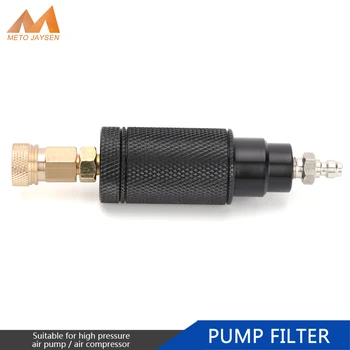 Pompfilter met M10x1 draad Snel loskoppelen Luchtcompressor Water-oliescheider Luchtfiltering 40Mpa Filterelement PCP