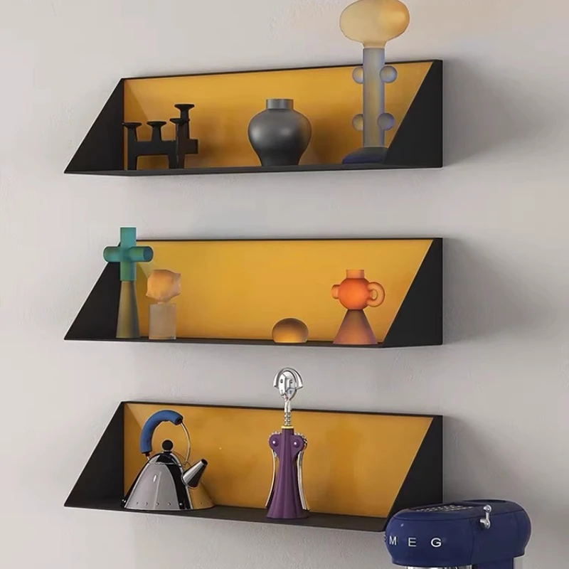 

Wall Mounted Shelf, Creative Sweet Color Rectangular Storage Organizer, Floating Bookshelf & Wall Display Rack for Bedroom
