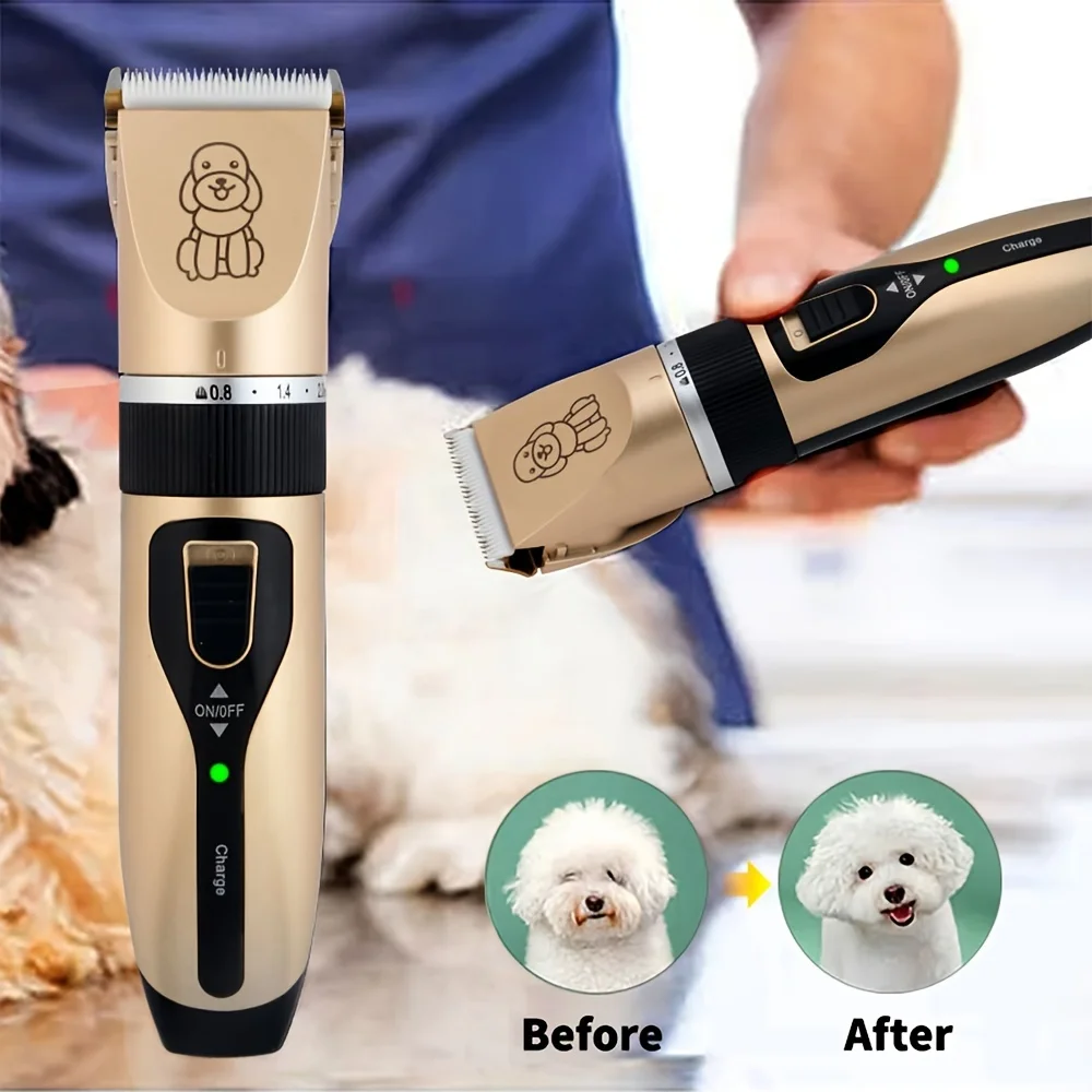 

Dog Professional Hair Clipper Electrical Grooming Trimmer for Pets USB Rechargeable Cat Shaver Animals Haircut Machine