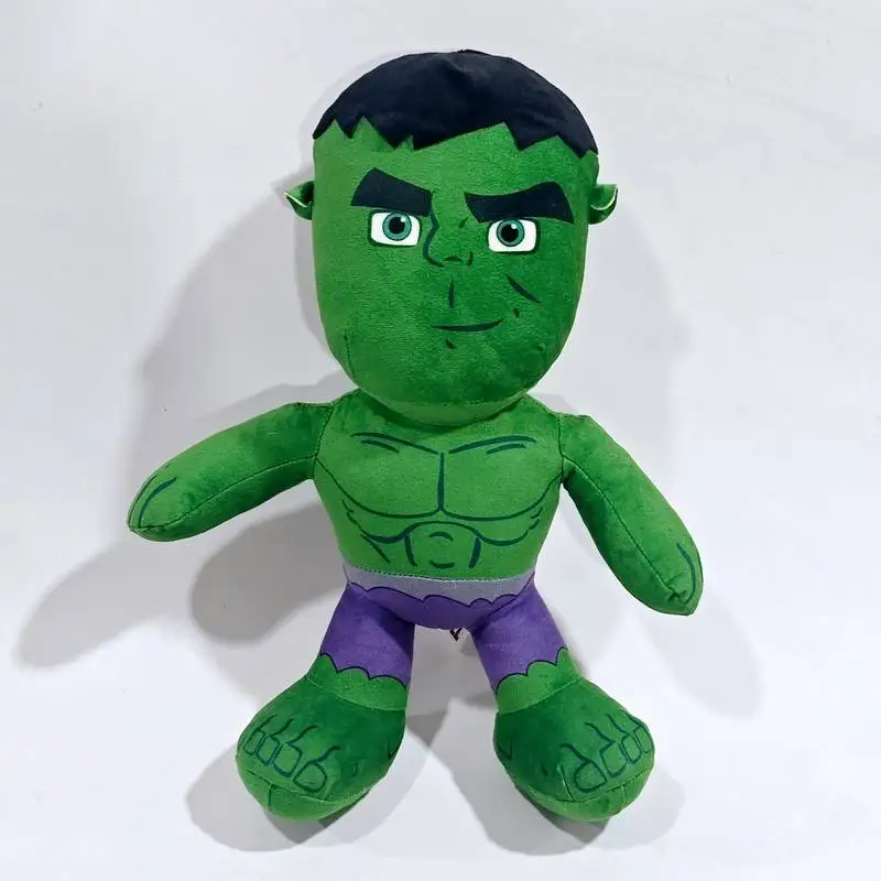 

Плюшевая игрушка Marvel Avengers The Hulk, мягкая плюшевая кукла супергероя из мультфильма, комфортный компаньон для детей, малышей, для игр в спальне