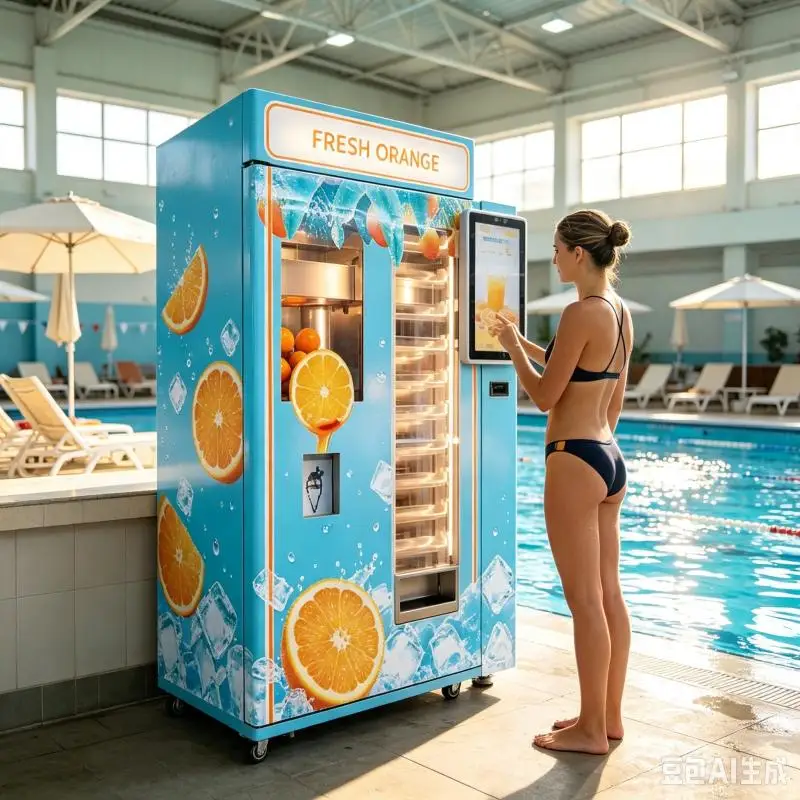 Customized Orange Juice Vending Machine Fresh Drink Dispenser Smart Payment Compatible Citrus Juicer