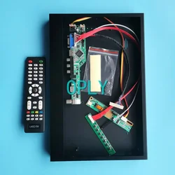 For B154EW04 B154EW08 Analog TV Controller Board+Metal Case DIY Kit VGA HDMI-Compatible AV USB 1CCFL LVDS 30 Pin 1280*800 15.4