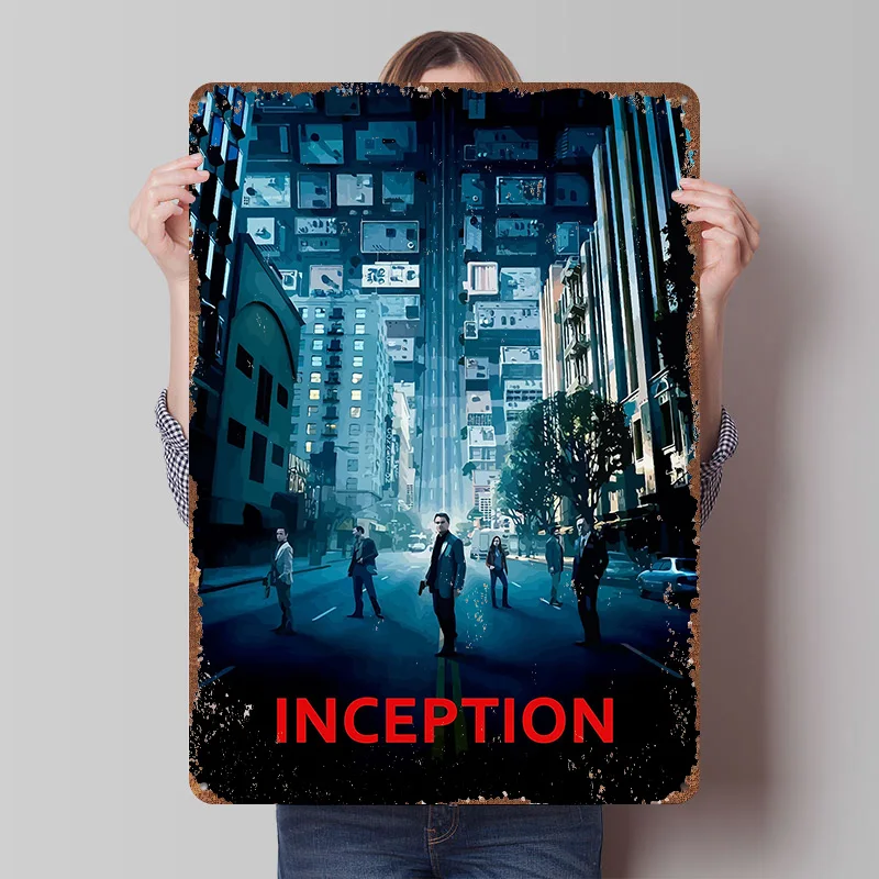Inception Tin Plaque Poster Customized Wall Art Retro Vintage Metal Signs for Man Cave Decoration At Home Decor Items Wand Deko