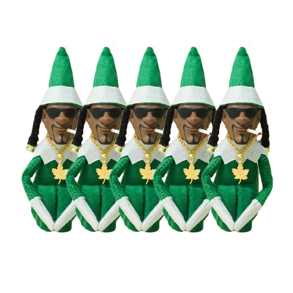 

5pcs Snoop on A Stoop Christmas Elf Doll Spy on A Bent Christmas Elf Doll Home Decoration New Year Christmas Gift Toy 24H Send