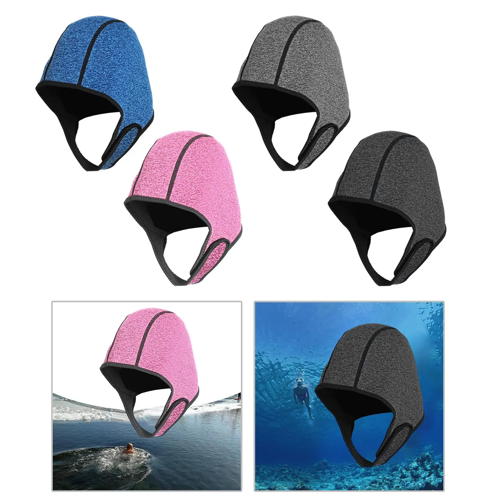 Kap menyelam Scuba Neoprene 2mm, untuk berselancar Kano Snorkeling