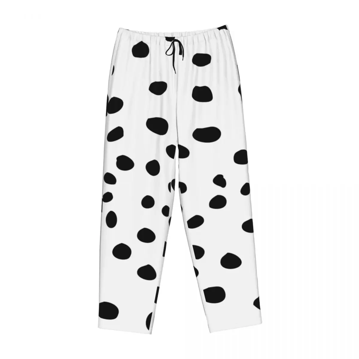 

Женские пижамные брюки с принтом черного далматина, с карманами, для дома и сна