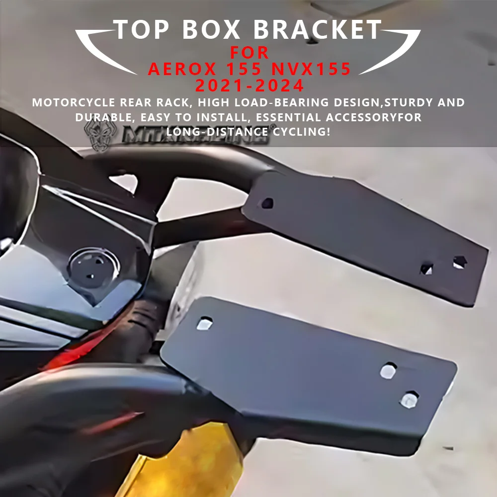 

MTKRACING For YAMAHA AEROX 155 /NVX155 2021-2024 Motorcycle Rear Carrier Rack Luggage Racks Trunk Bracket