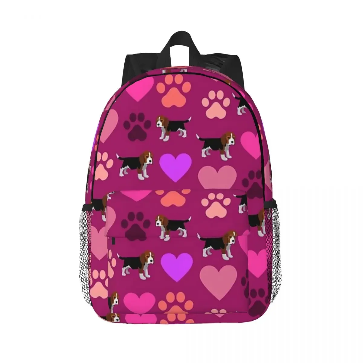 

Adorable Dog Collage - Beagle Puppy Backpacks Teenager Bookbag Children School Bags Laptop Rucksack Shoulder Bag Large Capacity