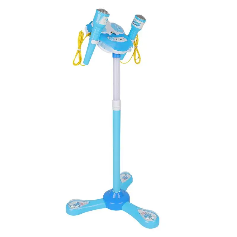 

Children's Microphone With Stand Karaoke Machine Microphone Microphone Stand Playset Kids Standing Microphone Microphone Toys