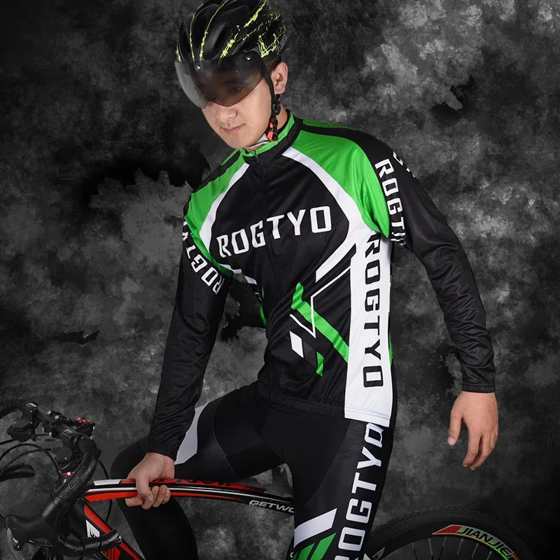 Latest Design Sportswear Long Sleeved Cycling Suit Team Mountain Bike Cycling Clothes Suit For Men