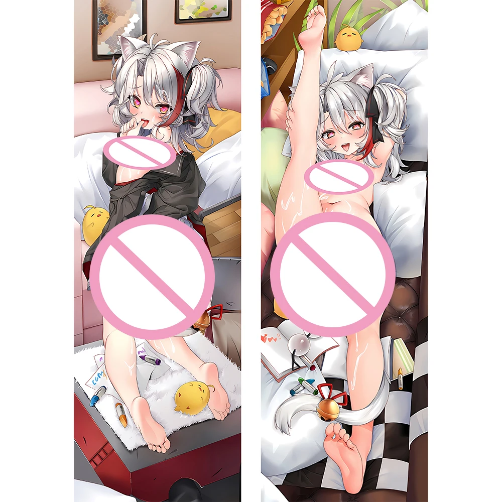 Azur Lane Prinz يوجين Dakimakura كيس وسادة أنيمي Prinz يوجين أوتاكو المخدة لعبة رمي غطاء الوسادة لتزيين السرير