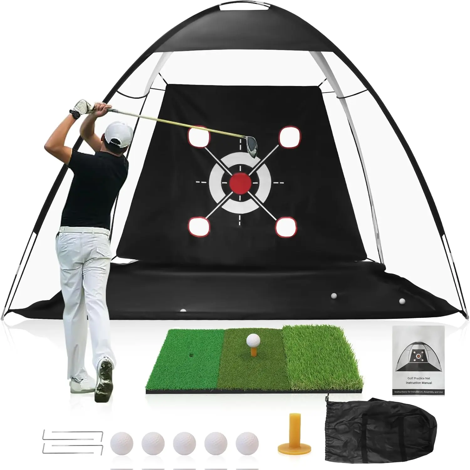 10X7Ft Golf Hitting… - image
