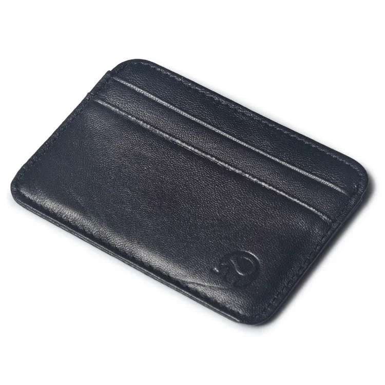 Slim Sheepskin Leather Card Id Holders Credit Wallet for Credit Cards Case Porte Carte Namecard Pass Holder Protector Leather