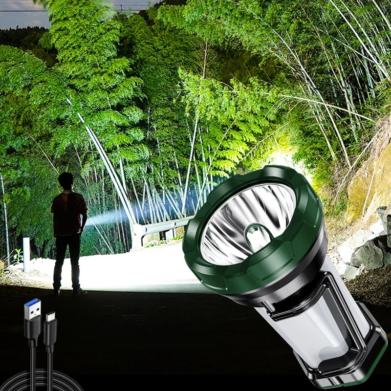 

Новый светодиодный фонарь для кемпинга, уличный водонепроницаемый многофункциональный портативный светильник для кемпинга, зарядка через USB, прожектор высокой интенсивности